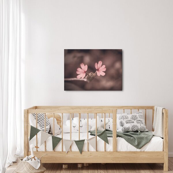 Slika ružičastog cvijeta (70x50 cm)