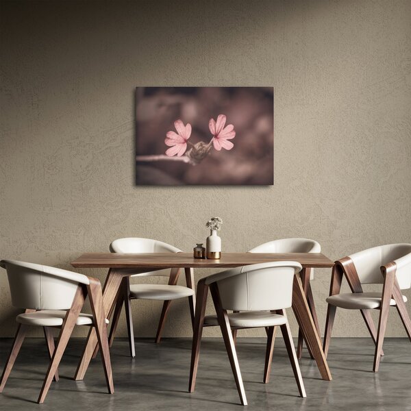 Slika ružičastog cvijeta (70x50 cm)