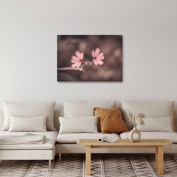 Slika ružičastog cvijeta (70x50 cm)
