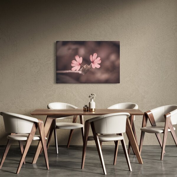 Slika ružičastog cvijeta (90x60 cm)