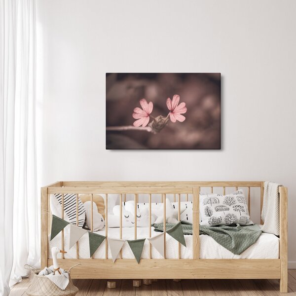 Slika ružičastog cvijeta (90x60 cm)