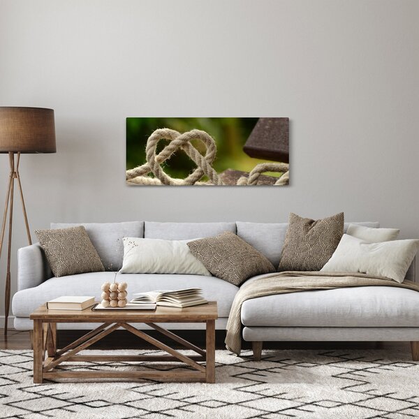 Slika srca od užeta (120x50 cm)
