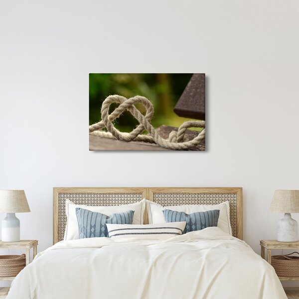 Slika srca od užeta (90x60 cm)