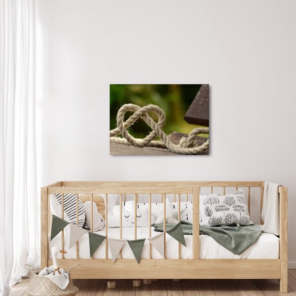 Slika srca od užeta (70x50 cm)