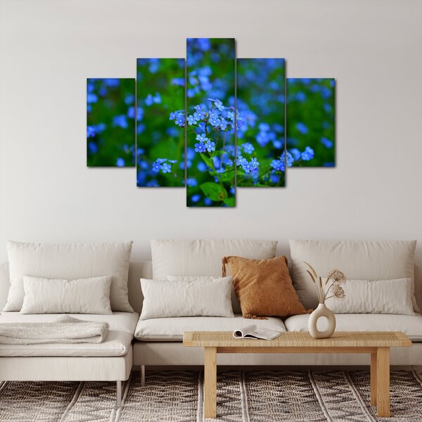 Slika plavog cvijeća (150x105 cm)