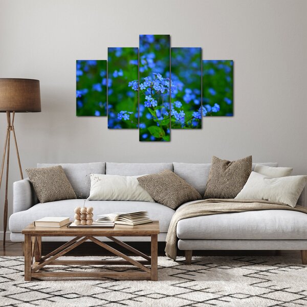 Slika plavog cvijeća (150x105 cm)