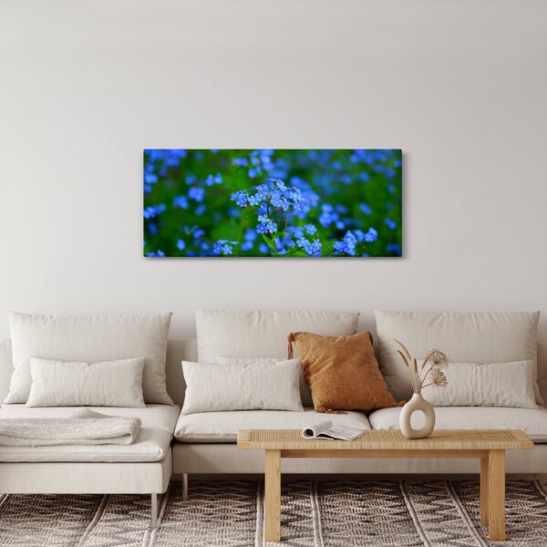 Slika plavog cvijeća (120x50 cm)