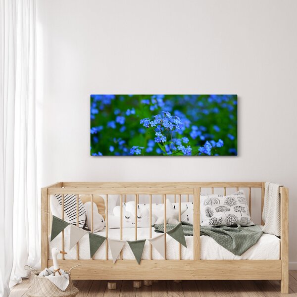 Slika plavog cvijeća (120x50 cm)
