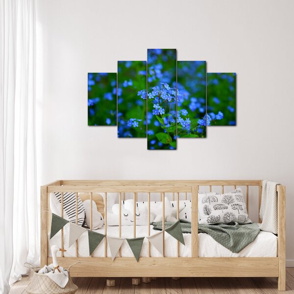 Slika plavog cvijeća (150x105 cm)