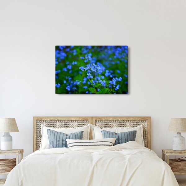 Slika plavog cvijeća (90x60 cm)