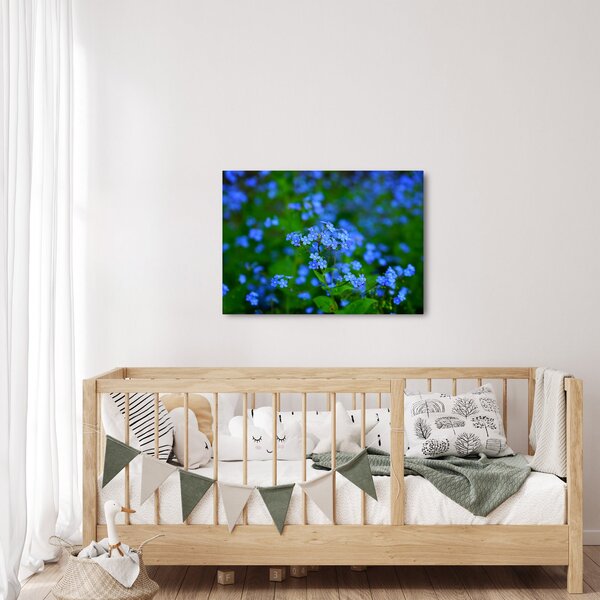 Slika plavog cvijeća (70x50 cm)
