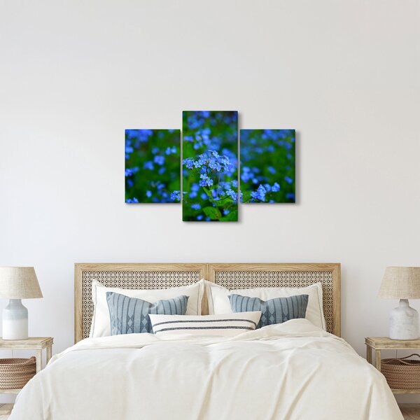 Slika plavog cvijeća (90x60 cm)