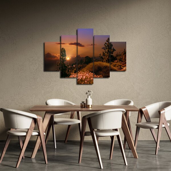 Slika prirode sa zalaskom sunca (150x105 cm)