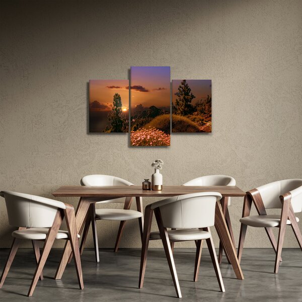 Slika prirode sa zalaskom sunca (90x60 cm)