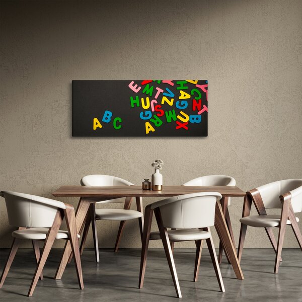 Slika - slova u boji (120x50 cm)