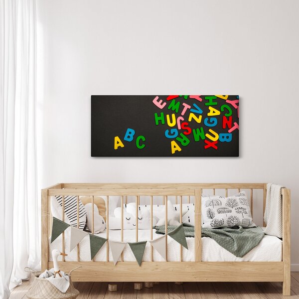 Slika - slova u boji (120x50 cm)