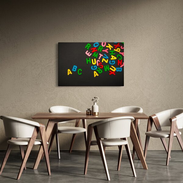 Slika - slova u boji (90x60 cm)