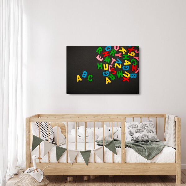 Slika - slova u boji (90x60 cm)