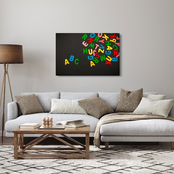 Slika - slova u boji (90x60 cm)