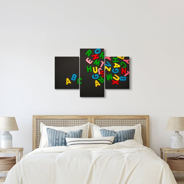 Slika - slova u boji (90x60 cm)