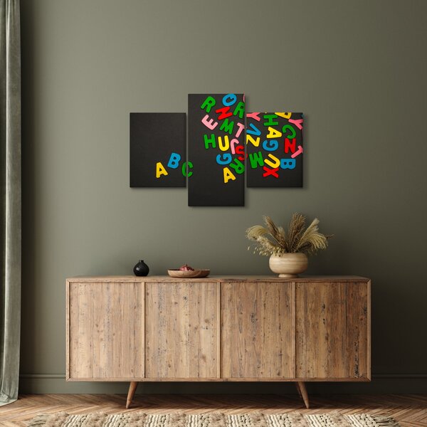 Slika - slova u boji (90x60 cm)
