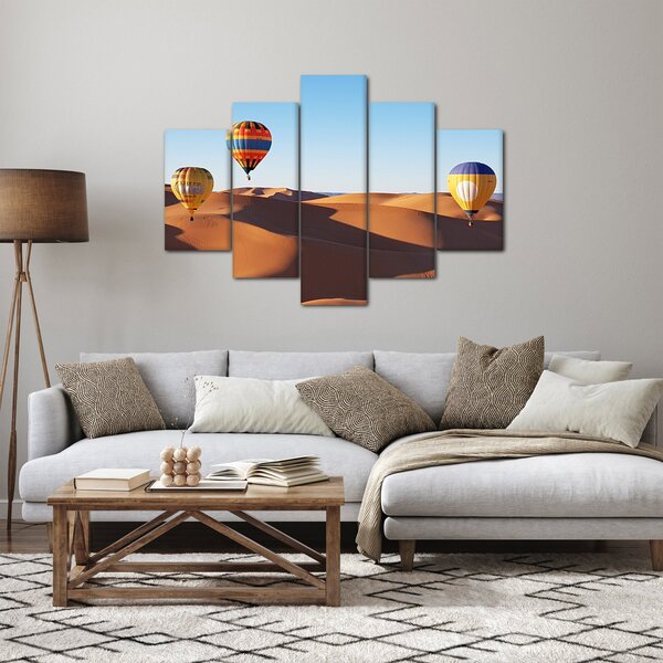 Slika - leteći baloni u pustinji (150x105 cm)