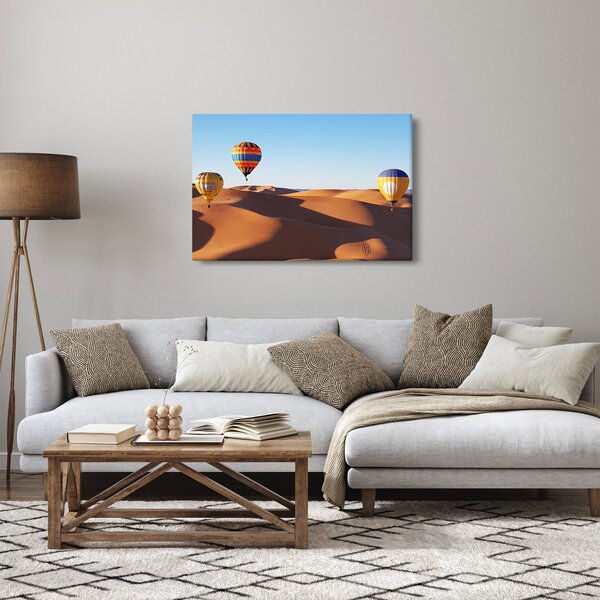 Slika - leteći baloni u pustinji (90x60 cm)