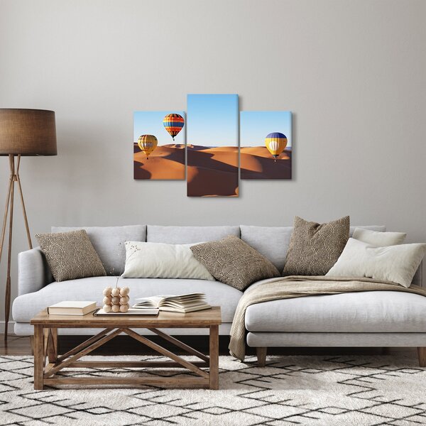 Slika - leteći baloni u pustinji (90x60 cm)