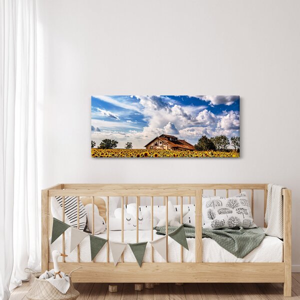 Slika polja suncokreta (120x50 cm)