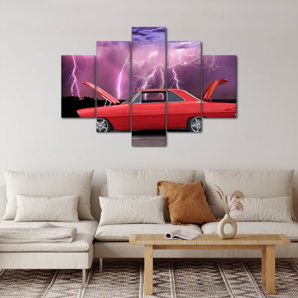 Slika crvenog automobila (150x105 cm)