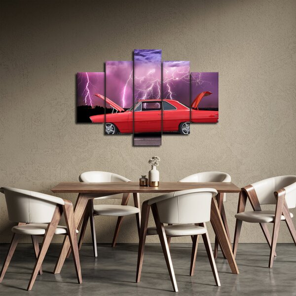 Slika crvenog automobila (150x105 cm)