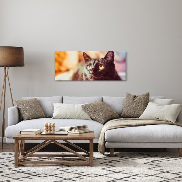 Slika crne mačke (120x50 cm)