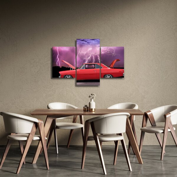 Slika crvenog automobila (90x60 cm)