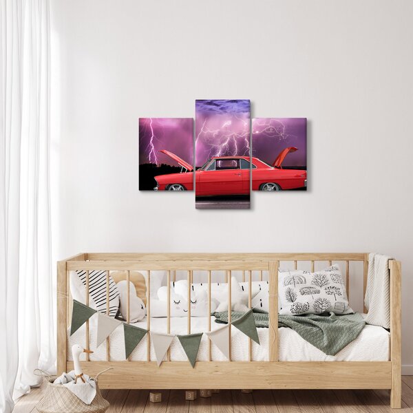 Slika crvenog automobila (90x60 cm)