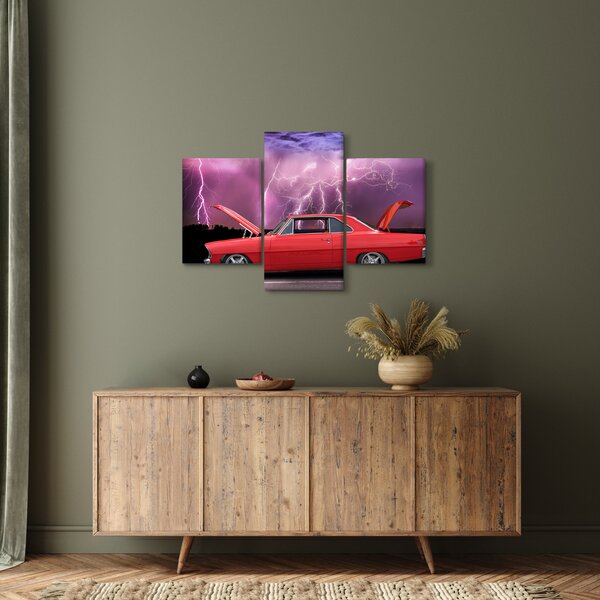 Slika crvenog automobila (90x60 cm)