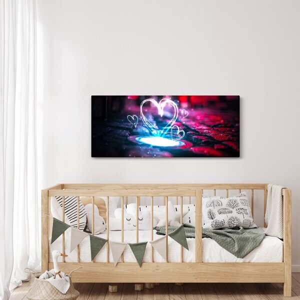 Slika svijetlećeg srca (120x50 cm)