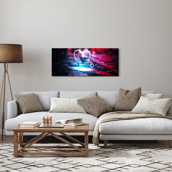 Slika svijetlećeg srca (120x50 cm)