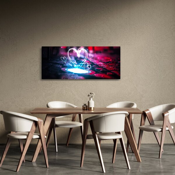 Slika svijetlećeg srca (120x50 cm)