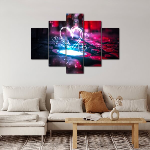 Slika svijetlećeg srca (150x105 cm)