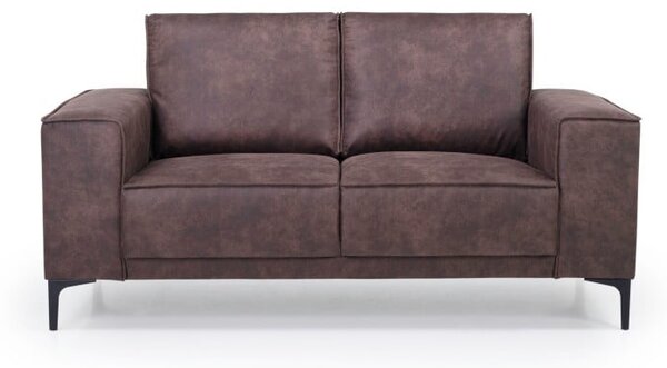 Čokoladno smeđa sofa od imitacije kože Scandic Copenhagen, 164 cm