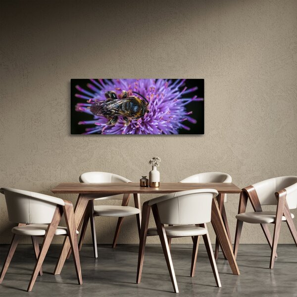 Slika pčele na cvijetu (120x50 cm)