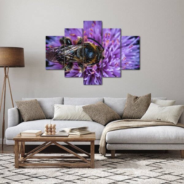 Slika pčele na cvijetu (150x105 cm)