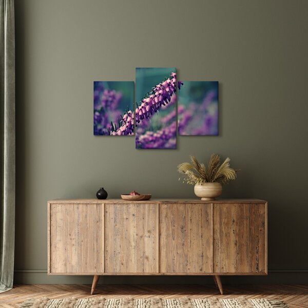 Slika ljubičastog cvijeta (90x60 cm)