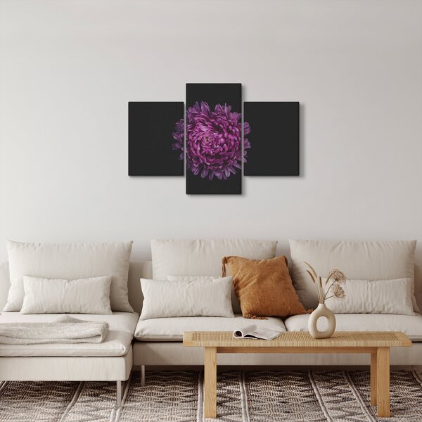 Slika ljubičastog cvijeta (90x60 cm)