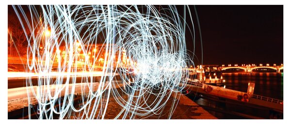 Slika svjetlosnih valova (120x50 cm)