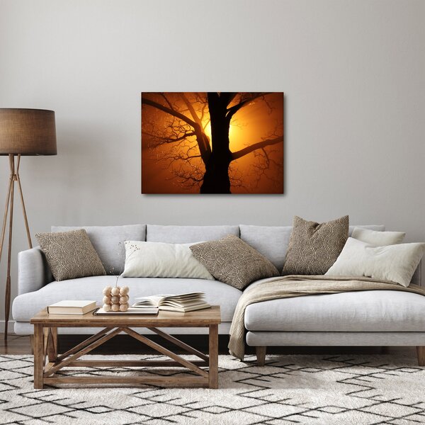 Slika drveta pri zalasku sunca (70x50 cm)