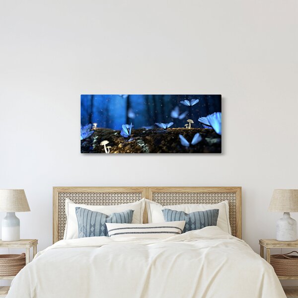Slika plavih leptira (120x50 cm)