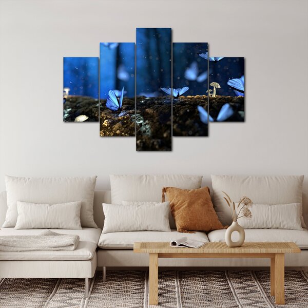 Slika plavih leptira (150x105 cm)