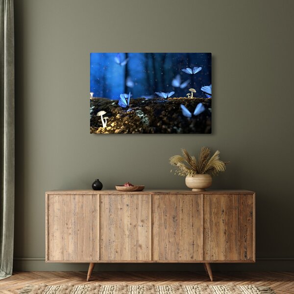 Slika plavih leptira (90x60 cm)