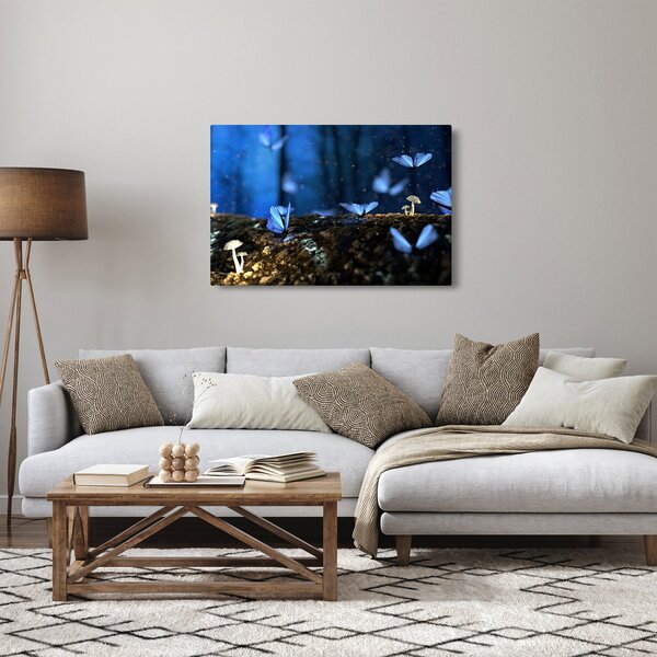 Slika plavih leptira (90x60 cm)